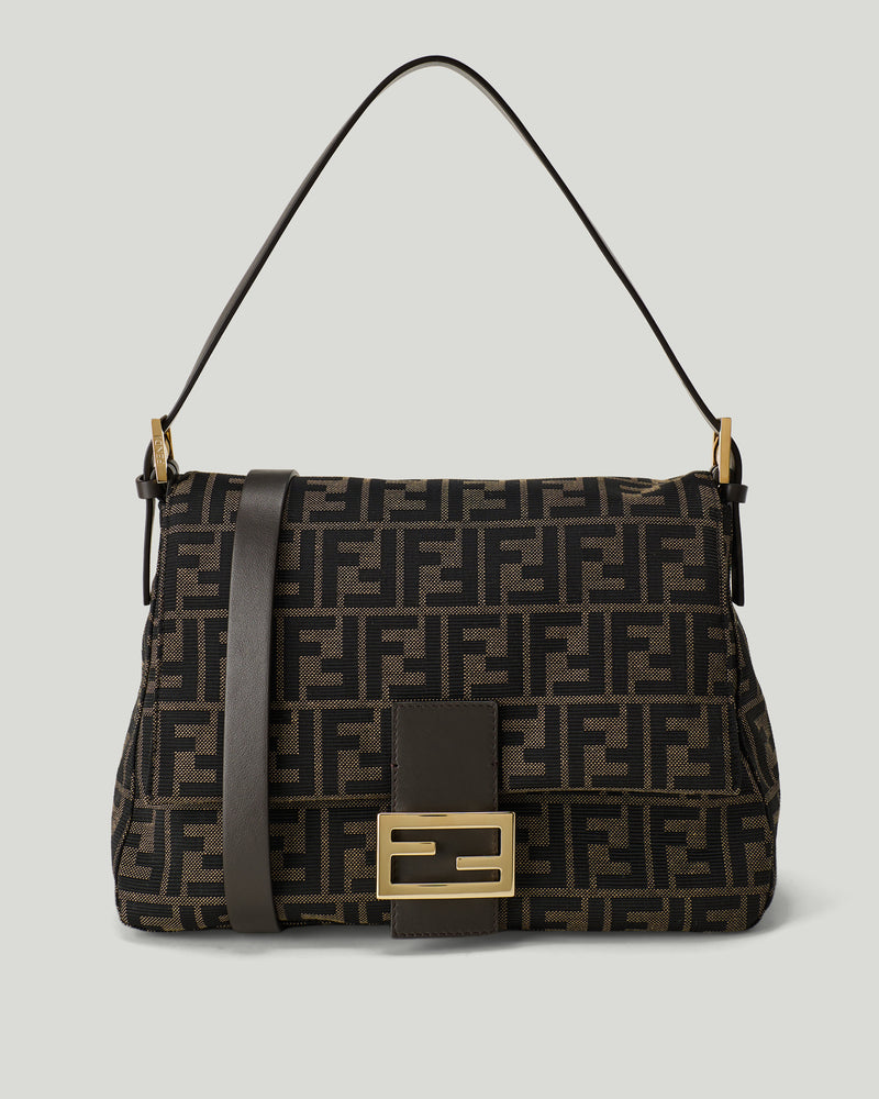 Fendi Flap 26325 FF-jacquard shoulder bag