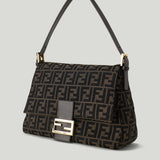 Fendi Flap 26325 FF-jacquard shoulder bag