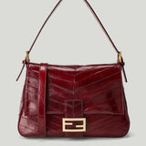 Fendi Flap 26325 inlaid hagfish leather bag