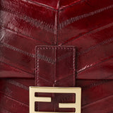 Fendi Flap 26325 inlaid hagfish leather bag