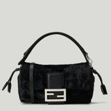 Fendi Baguette Soft Small pony-effect leather bag