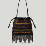 Etro Kalispera fringed embellished drawstring bag