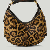 Saint Laurent Mombasa leopard-print pony hair shoulder bag