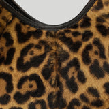 Saint Laurent Mombasa leopard-print pony hair shoulder bag