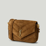 Saint Laurent Loulou Cassandre suede shoulder bag