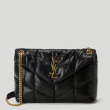 Saint Laurent Puffer small lambskin shoulder bag