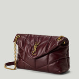 Saint Laurent Puffer small lambskin shoulder bag