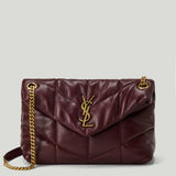 Saint Laurent Puffer small lambskin shoulder bag