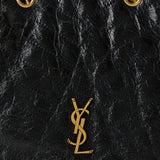 Saint Laurent Niki small crinkled leather tote bag