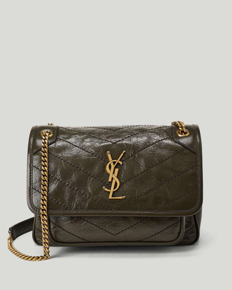 Saint Laurent Niki baby vintage leather shoulder bag