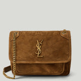 Saint Laurent Niki medium suede shoulder bag