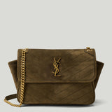 Saint Laurent Niki Tripouch suede shoulder bag