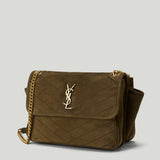 Saint Laurent Niki Tripouch suede shoulder bag