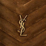 Saint Laurent Loulou quilted suede shoulder bag