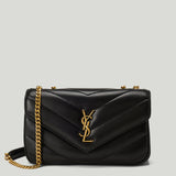 Saint Laurent Loulou small Matelassé lambskin shoulder bag