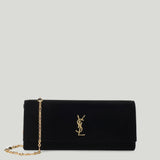 Saint Laurent Kate velvet clutch