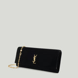 Saint Laurent Kate velvet clutch