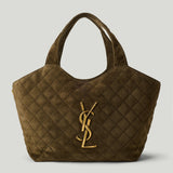 Saint Laurent Icare quilted suede bag
