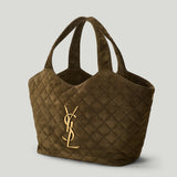 Saint Laurent Icare quilted suede bag