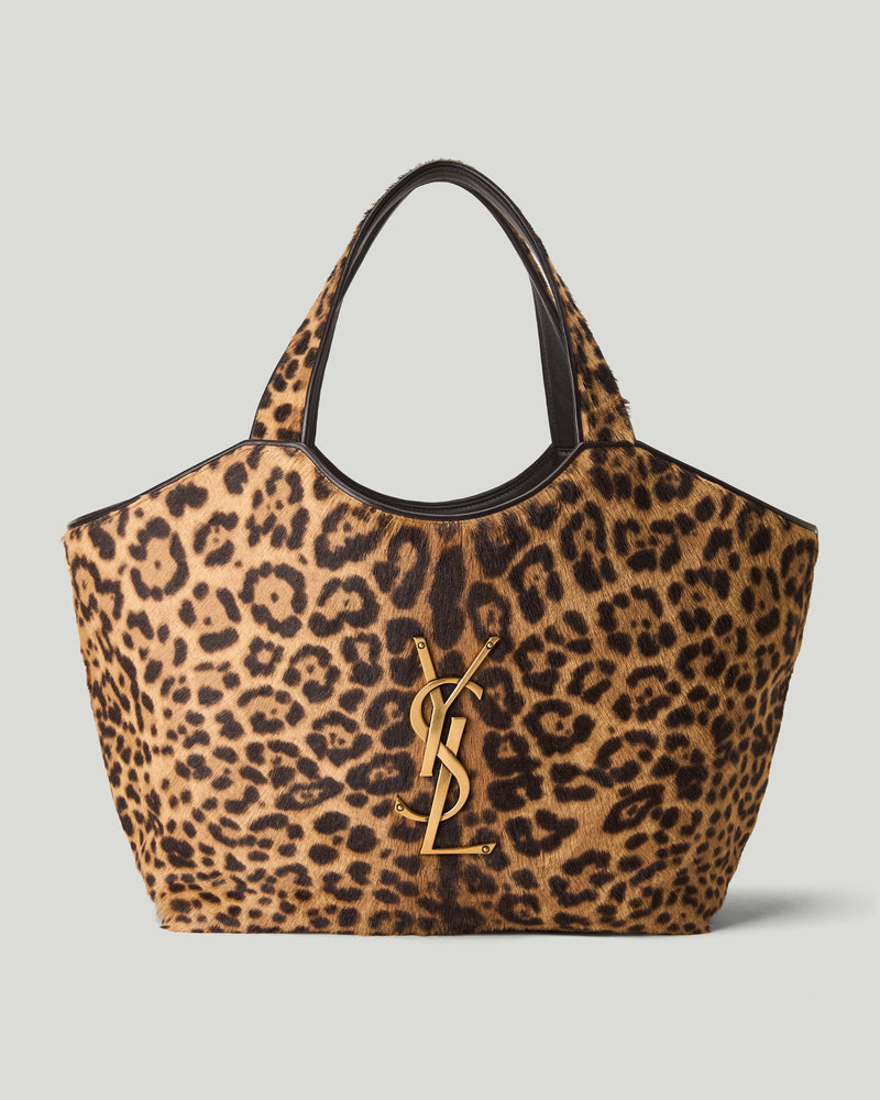 Saint Laurent Icare medium pony hair leather tote bag