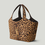 Saint Laurent Icare medium pony hair leather tote bag