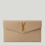Saint Laurent Uptown grain de poudre leather pouch