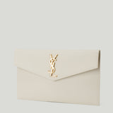 Saint Laurent Uptown grain de poudre leather pouch