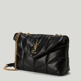 Saint Laurent Toy puffer quilted lambskin shoulder bag