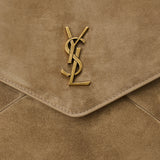 Saint Laurent Cassandre suede clutch