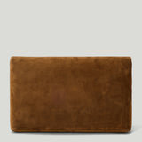 Saint Laurent Cassandre large suede envelope pouch