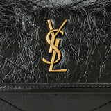 Saint Laurent Niki crinkled leather mini shoulder bag