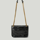 Saint Laurent Niki crinkled leather mini shoulder bag