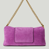 Versace Vivian suede clutch