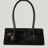 ALAÏA Le Teckel Flap medium haircalf shoulder bag