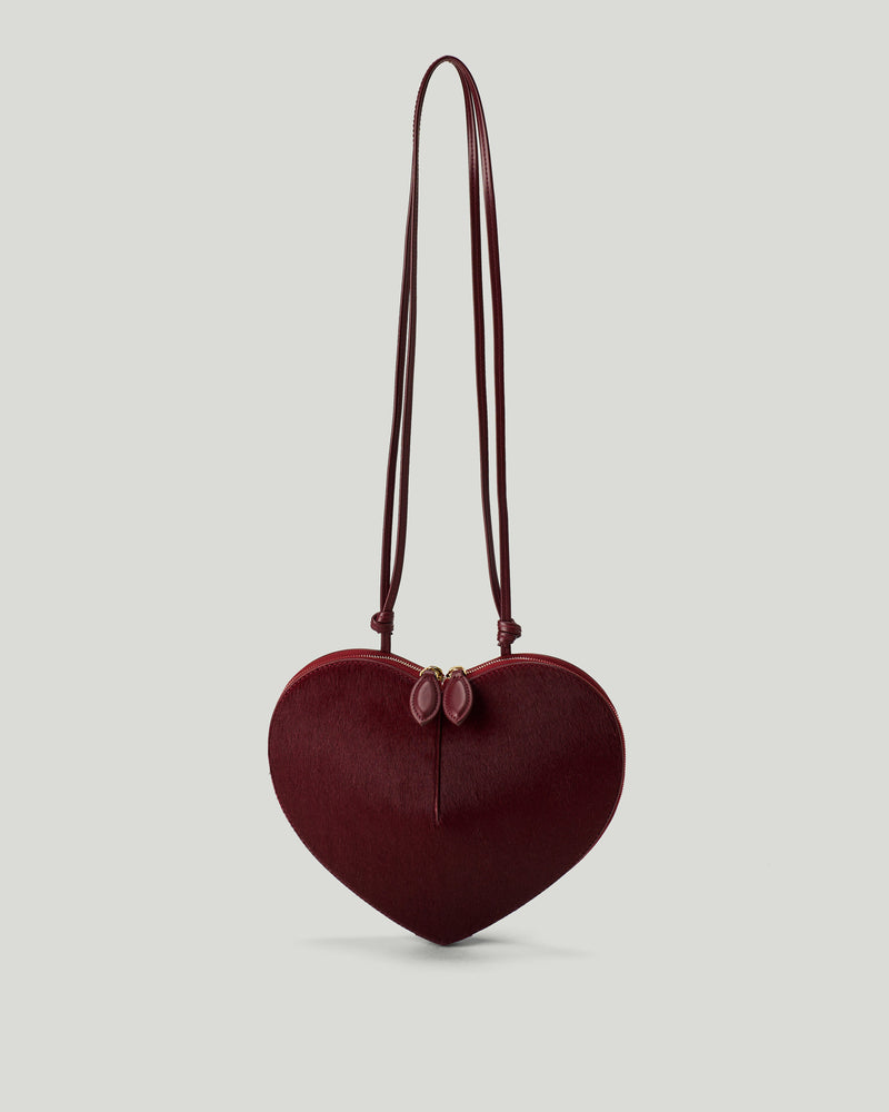 Alaïa Le Cœur bi-material haircalf bag