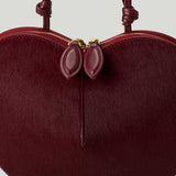 Alaïa Le Cœur bi-material haircalf bag
