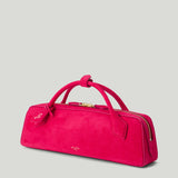 ALAÏA Le Teckel suede East-West bag