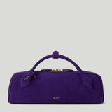 ALAÏA Le Teckel suede clutch