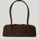 ALAÏA Le Teckel medium nubuck shoulder bag