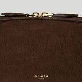 ALAÏA Le Teckel medium nubuck shoulder bag