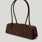 ALAÏA Le Teckel medium nubuck shoulder bag