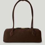 ALAÏA Le Teckel medium nubuck shoulder bag