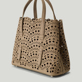 ALAÏA Mina 20 perforated Vienne nubuck bag