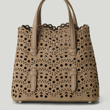 ALAÏA Mina 20 perforated Vienne nubuck bag
