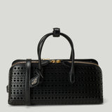 ALAÏA Delta small perforated Vienne calfskin bag