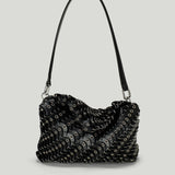 Rabanne Paco leather shoulder clutch