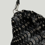 Rabanne Paco leather shoulder clutch