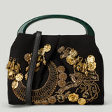 Dries Van Noten bead-embellished embroidered tote