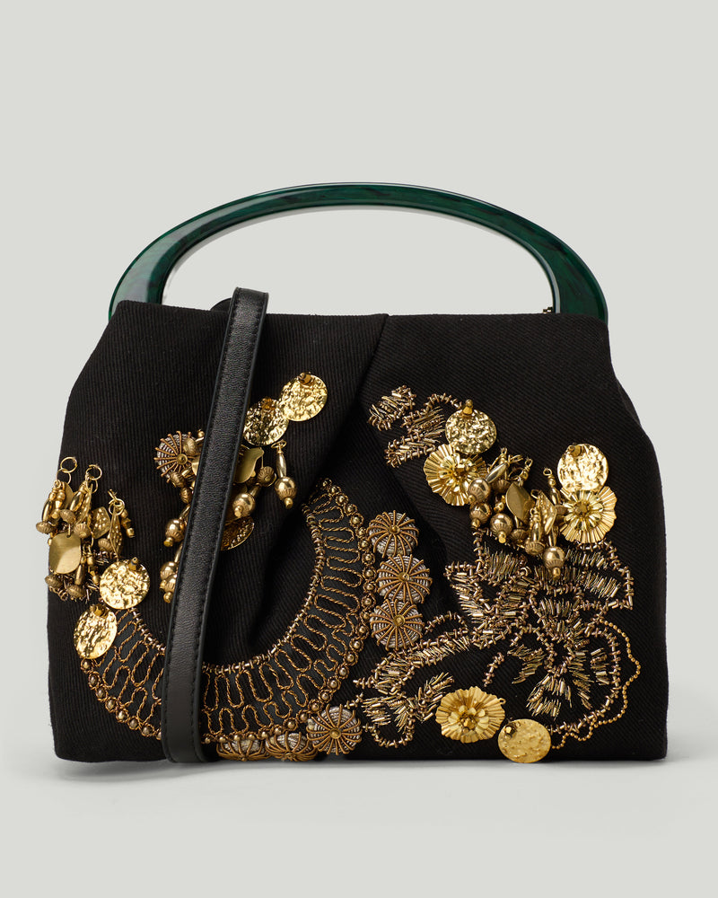 Dries Van Noten bead-embellished embroidered tote