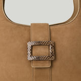 Roger Vivier Belle Vivier medium suede hobo bag